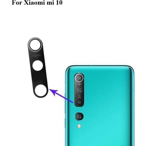 2PCS High quality For Xiaomi mi 10 Back Rear Camera Glass Lens test good For Xiao mi 10 mi10 Replacement Parts