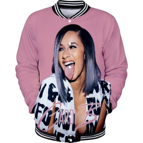 Women Clothes 2019 Winter Windbreaker Women Cardi B Harajuku Baseball Jackets Veste Femme Casual Hot Sale Coats And Jackets