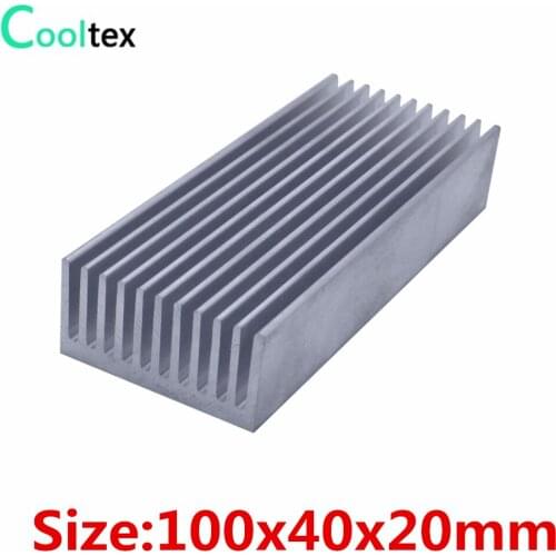 10pcs/lot 100x40x20mm Aluminum heatsink radiator heat sink for chip LED cooling cooler
