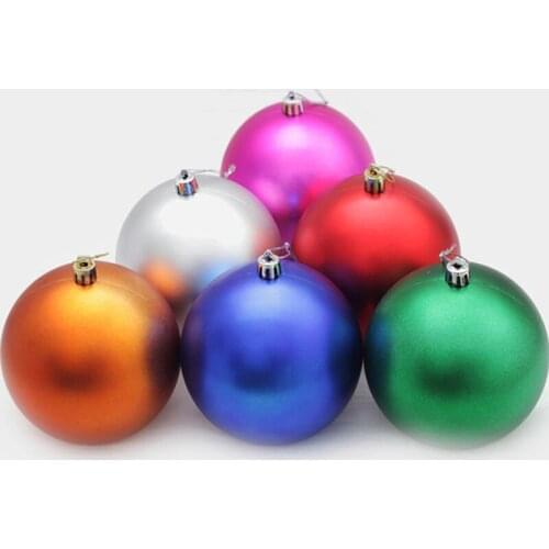 6pcs/lot Matte Christmas Balls 10cm Christmas Decoration Decorations Penda Gift Natal Christmas Ornament Navidad 7 COLORS