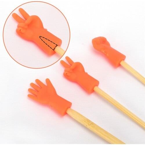 6pcs Rubber Mix Shaped Knitting Needles Point Protectors Cap Tips Stopper Cover For Needle Knitting Craft Sewing Tools Accessory