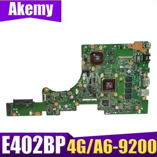 Akemy 90NB0E50-R00040 Laptop Motherboard For Asus E402BP E402B Notebook mainboard test OK A6-9200 CPU 4GB RAM (V2G)