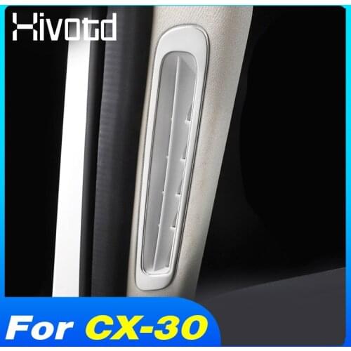 For Mazda CX-30 CX 30 Interior Accessories Car A Column Air Outlet Speaker Trim Cover Sticker Modification Parts 2021 2020