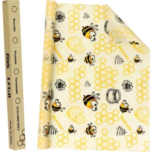 Beeswax Food Wrap Eco-Friendly Reusable Wrapper Roll Sustainable Food Storage Organic Cotton Nature Bowl Cover Sandwich Wrap