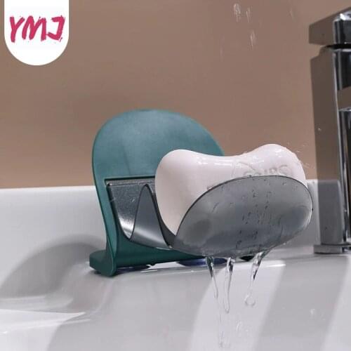 1Pcs Soap Holder Suction Cup Soap Box Bathroom Shower Soap Dish Shower Plates Soap Storage Box with Drain Plastic Supplies