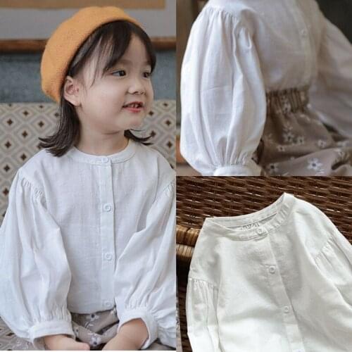 Girls Babys Kids Blouse Jacket Outwear 2021 New Arrive Spring Autumn Top Cardigan Ruffles Rural Cotton Princess Childrens Clot