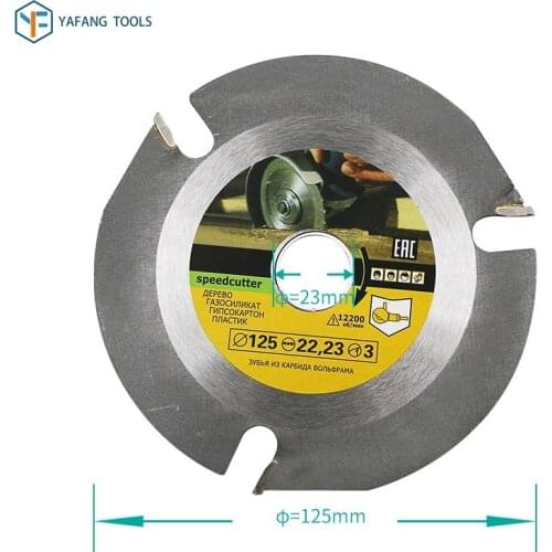 1pcs 5 Inch HSS Solid Carbide Saw Blade Rotary Tool Cutting Disc Woodworking SpeedCutter Power Tools