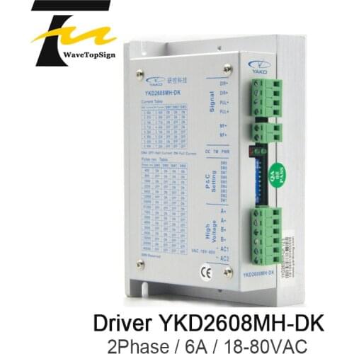 YAKO 2phase Stepper Motor Driver YKD2608MH-DK Match With NEMA23 NEMA34 Use For CNC Router Engraving Machine