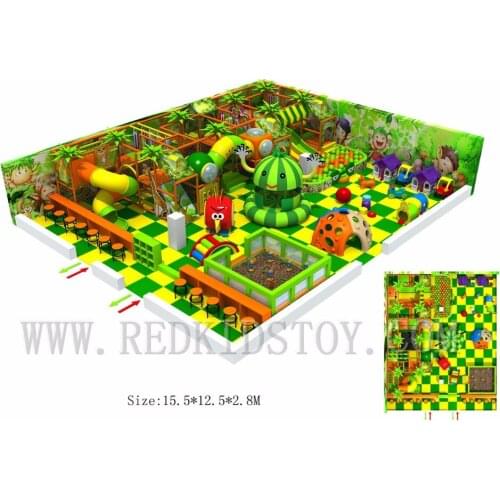 Exported to South America Large Multifunctional Children Indoor Play Zone Adopt Eco-friendly Material HZ-161215b