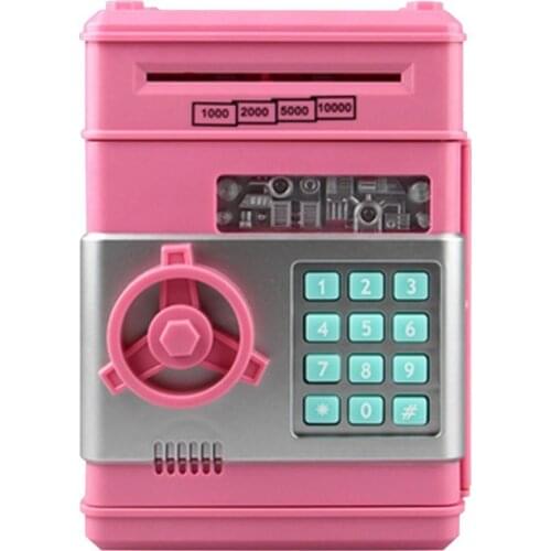 Electronic Automatic Deposit Banknote Password Saving Box Money Holder Container Children Toys Money Saving Machine