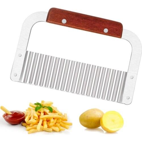 French Fruit Cutter, Stainless Steel Potato Chips Making Peeler Cut Vegetable Kitchen Knives Fruit Tool Kitchen Accessories
