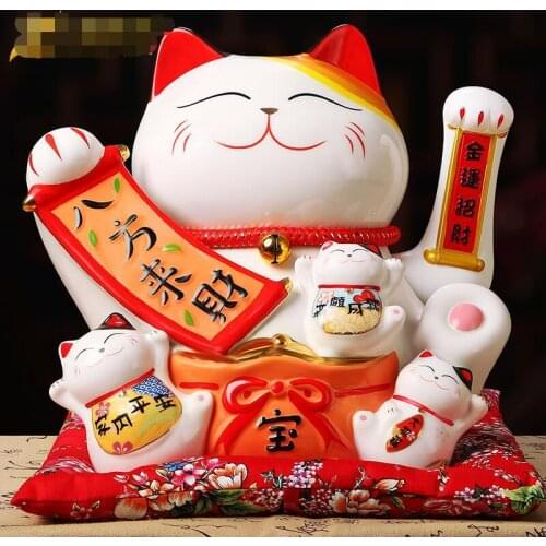 Hot Selling Newest Electric Shook Hands Wealth Cat Display Gifts Decorations Handicraft Cashier Maneki Neko Welcoming Cat Lucky