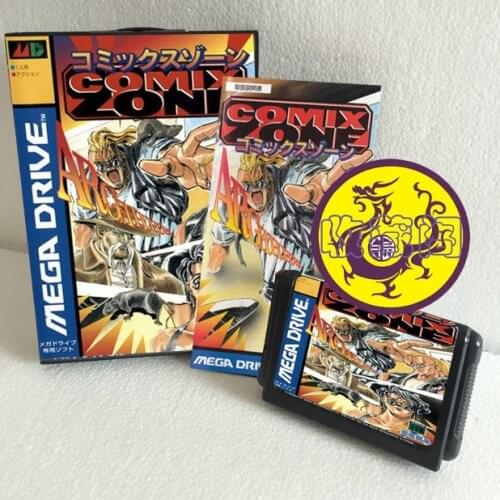 Comix Zone 16 bit SEGA MD Game Card Boxed With Manual For Sega Mega Drive For Genesis