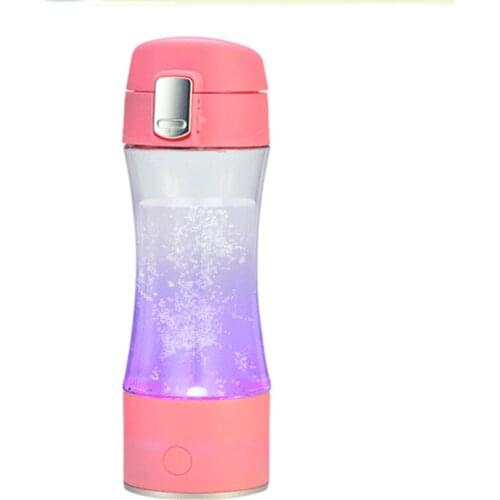 Rechargeable USB Hydrogen Rich Water Ionizer Generator portable Glass Bottle cup ORP Hydrogen Alkaline h2 water maker 260ml