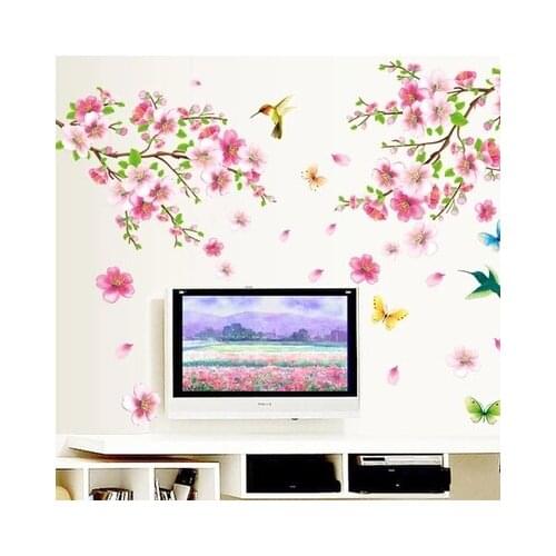 Picture Can Remove Tv In The Sitting Room Bedroom Sweet Romance Childrens Home Decorations Peach Landscape Photo Wall 2021
