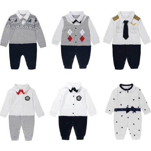 Toddler Baby Rompers Autumn Roupas Infant Jumpsuits Boy Clothing Sets Newborn Baby Clothes Spring Cotton Baby Girl Clothing RP39