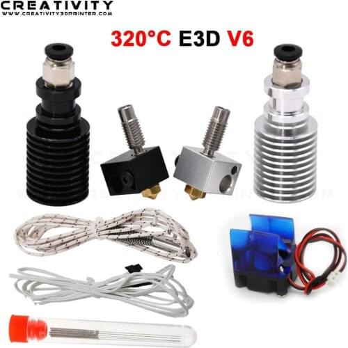 E3D V6 Hotend Kit High temperature version 300 degrees Celsius J-head 3D Printer Parts 0.4/1.75MM Remote extruder 12V 24V