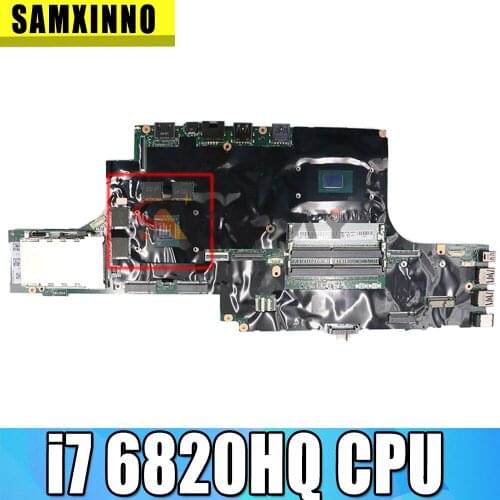 For Lenovo Thinkpad P50 Notebook Motherboard CPU i7 6820HQ 100% test work FRU 01AY362 00UR728 01AY372 01AY374 01AY375