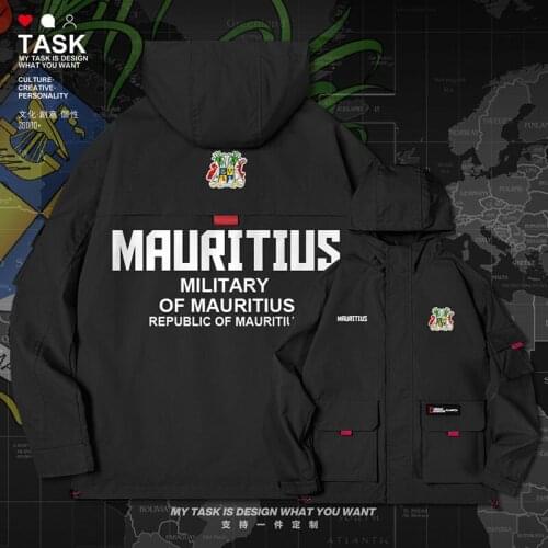 Mauritius MUS Maurice Moris Mauritian men jacket hooded Land Force logo army fan mens mens for men nation coat autumn clothes