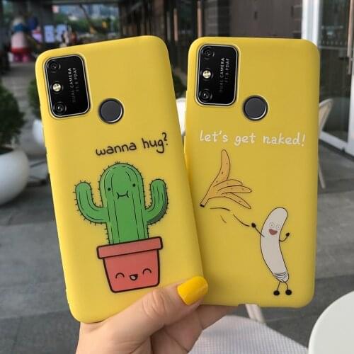 Cute Cactus For Huawei Honor 9A Case MOA-LX9N Silicone Soft Phone Case on Honor Play 9A Fundas For Huawei Honor 9A Honor9A Coque