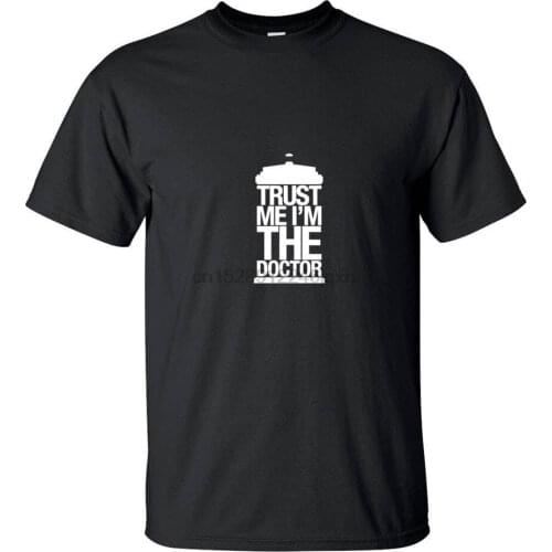 Trust Me IM The Doctor - Geek Who Men T-Shirt Black Size 2Xl For Youth Middle-Age Old Age Tee Shirt