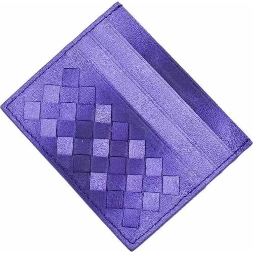 100% Leather Credit Card Mens Ultra-Thin Brand Business Card Multiple Card Slots Anti-Degaussing Simple fashion Women Card bag