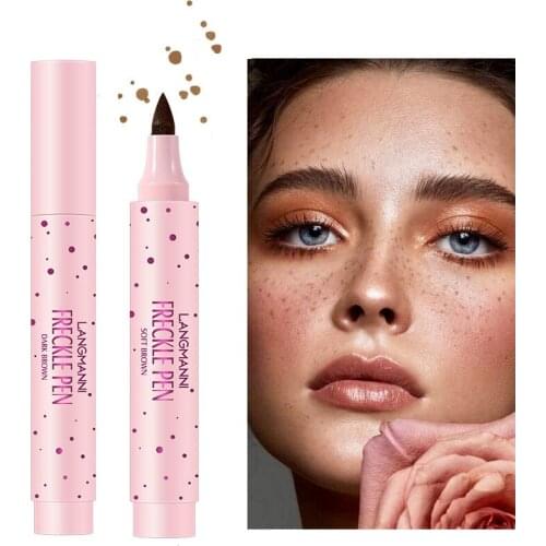 Natural Lifelike Freckles Pen Soft Dark Brown Freckled Makeup Waterproof Dot Spot Pencial Facial Beauty Sunkissed Look Cosmetics