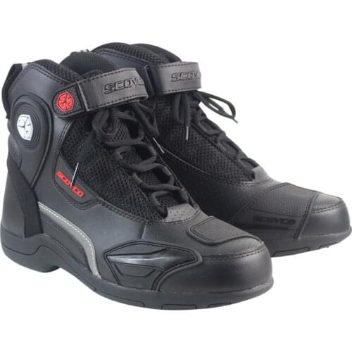 New Motorbike Riding Boots Moto Racing Leather Motorcycle Shoes Sport Road SPEED Professional Botas Unisex Black Boots