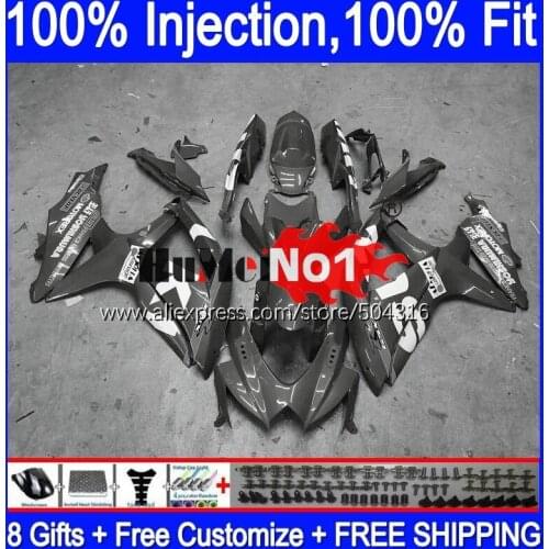 OEM For SUZUKI GSXR-750 GSXR600 GSX-R750 2008 2009 2010 17MC.173 GSXR-600 K8 GSXR750 GSXR 600 750 08 09 10 Silver grey Fairings