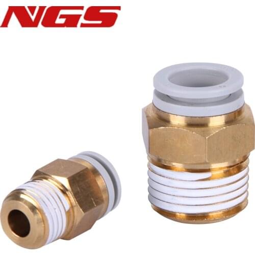 Male Thread Straight Through Pneumatic Quick Connector Fitting KQ2H04/06/08/10/12/16-M5/M6/01S/02S/03S/04S/06S Fast Insert Joint