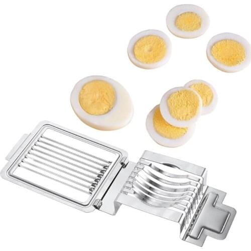 69HC Stainless Steel Boiled Eggs Slicer Cutter Mushroom Slicer Kitchen Chopper