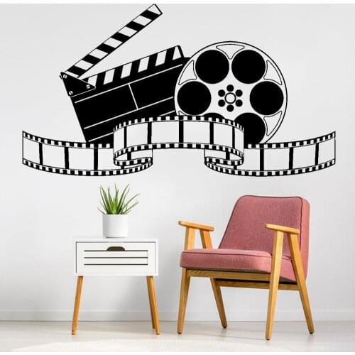 Filming Vinyl Wall Decal Artistic Cinema Film Movie Wall Stickers Bedroom Living Room Vintage Home Decoration Accessories Y599