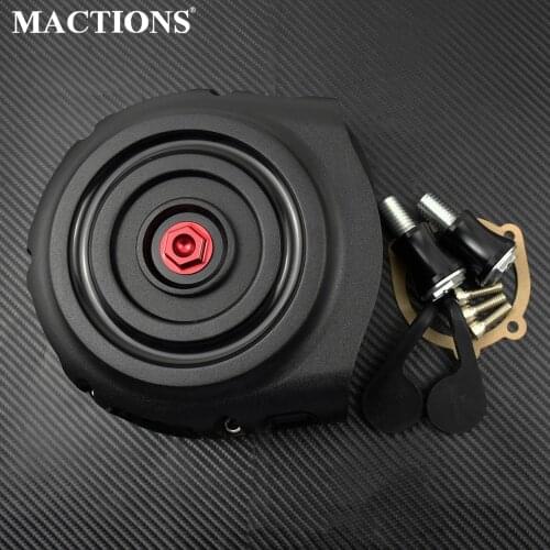 Motorcycle Air Filter Vintage Air Cleaner Aluminum Matte Black For Harley Sportster XL 2004-Up Touring Road Glide Dyna Softail
