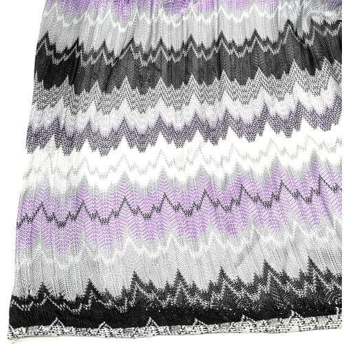 Knitting Lace Fabrics Zig Zag Wave Striped Lace Crochet Mesh Fabric Diy Fashion Cloth 150CM/1070