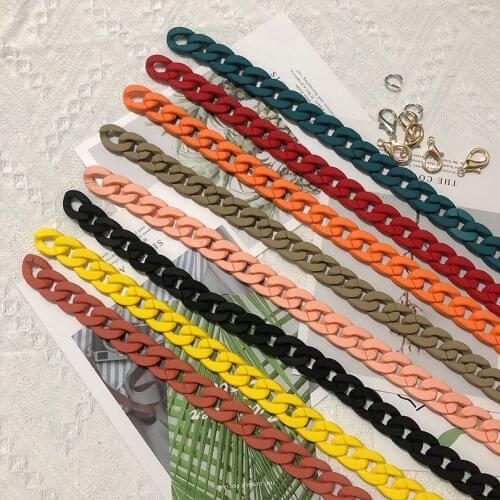 DIY Colorful Round Shape Resin Bag Strap clear design Elegant Lady shoulder bag belt hot sell easy matching bag belts hot sell