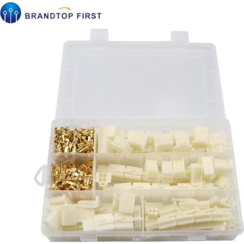 380PCS Auto Wire Terminal Connector 2.8 mm Connector Male Female Terminals Housing 2 3 4 6 For boat car motorcycles