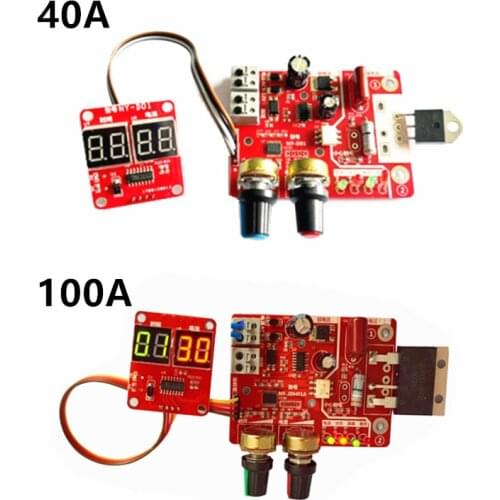 40A /100A Spot Welding Machine Control Board Welder Transformer Controller Board Timing Current Time Current Digital Display