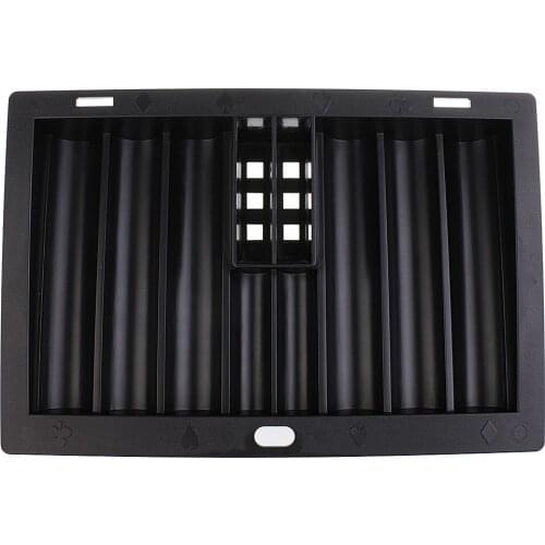 Acrylic Poker Chips Tray Storage Case 350 Chips for Family Party Club Home Travel Camping Casino Game Chips Holder Container