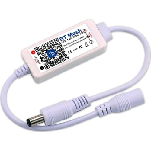 DC 5-28V 96W Android4.4or IOS 9.0 or higher APP Hao Deng MINI BT Mesh Single Color RGB RGBW Controller For LED Strips