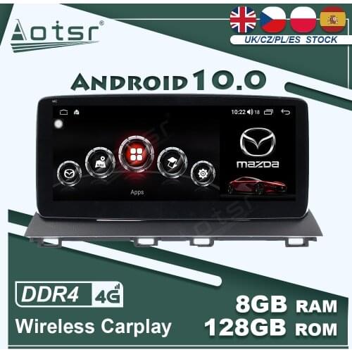 For MAZDA 3 2013 -2019 Android Car GPS Navigation Multimedia Player Radio 8+128G 4G LTE Wireless Carplay Auto Touch Video Stereo