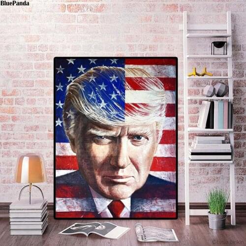 Donald Trump Poster Paintings On Canvas Modern Art Decorative Wall Pictures For Living Room Home Decoration