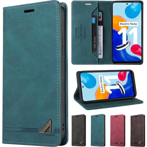 Wallet Skin Feel Anti-theft Brush Case For Xiaomi Redmi Note 10/10S/10T/10 Pro Max/9/9T/9 Pro/8/7 Pro 8 8A 9 9A 9C 9T Poco X3 GT