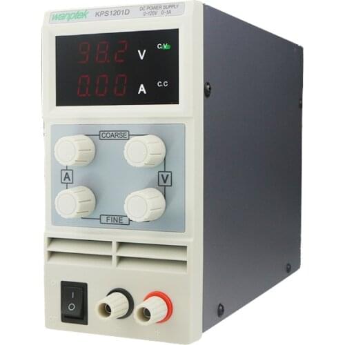 KPS1201D Adjustable Switching Regulated double LED display switch DC Power Supply protection function 110V/220V 0.1V/0.01A