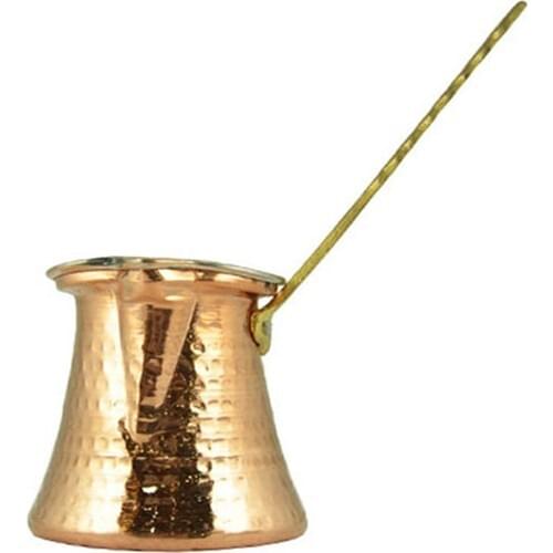Zugazo Brass Handle Copper Coffee Pot Handmade Turkish coffee Cezvesi Traditional Pot, Handmade Copper Pot