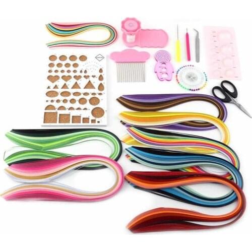 Paper Quilling Kits 960 Strips 3mm/5mm Paper Quilling DIY Craft Kit Board Mould Crimper Comb Tools Diy Home Decoration