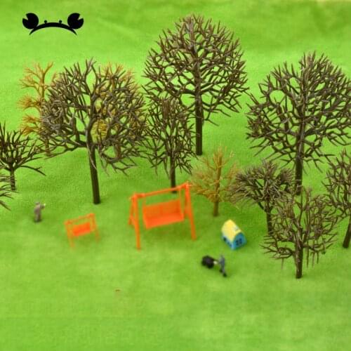 New 10pcs/bag Plastic Model Tree Trunk without leaves For Miniature Ho Scale Train Railway Railroad Wargame Layout Diorama
