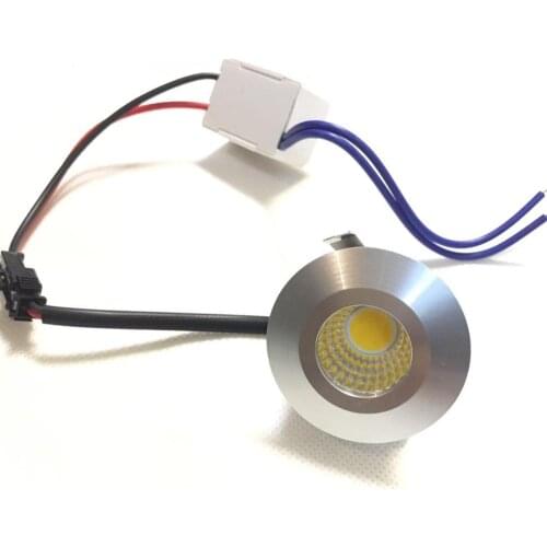 Mini LED Einbaustrahler 1X 3W mit Trafo Stecksystem Einbauspot Deckenspots Einbauleuchten Einbaurahmen (Warmweiß rund) [Energi