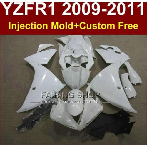 Fullset white Motorcycle body parts for YAMAHA fairingsYZF R1 09 10 11 12 R1 bodyworks YZF1000 R1 +7Gifts YZF R1 2009 2010 2011