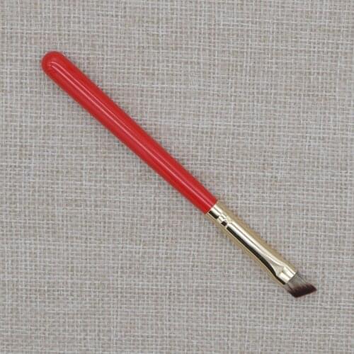 KS257 Professional Makeup Brushes Synthetic Fiber Angled Eyebrow Brush Portable Short Handle Cosmetic Tools Make Up Brush