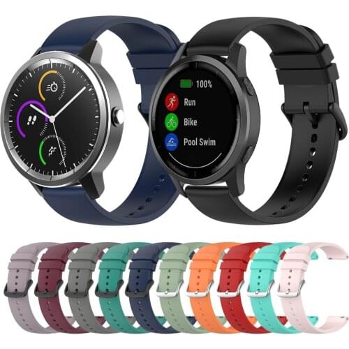 Silicone Sports Strap For Garmin Active Wristband For Garmin vivoactive 4 vivoactive 3 Venu Sq Replacemen Bracelet Watchbands